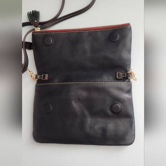 Dooney And Bourke Florentine Foldover  Crossbody Clutch Navy - Picture 9 of 9